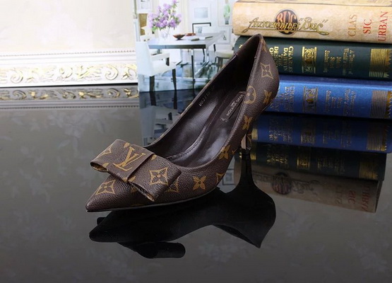 LV Shallow mouth kitten heel Shoes Women--004